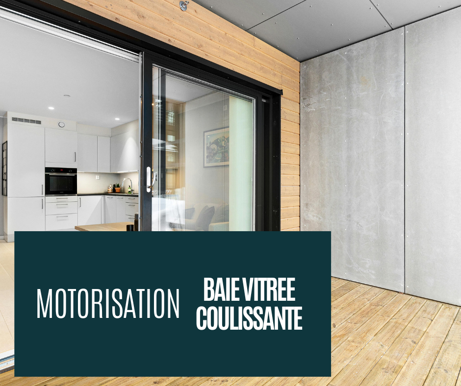 motorisation de baie coulissante vitrée