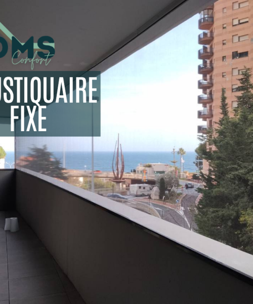 installation d'un moustiquaire fixe sur balcon terasse à roquebrune cap martin